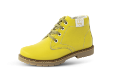 Children's boots from yellow nappa