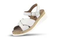 Ladies' white sandals