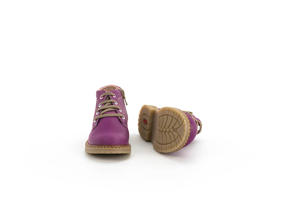 Kids' boots in purple-pink color 360° Image