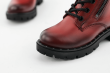 Kids' boots with a zipper and laces in claret Thumb