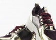 Ladies' sport shoes in burgundy with gold elements Thumb