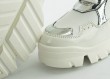 Ladies' sneakers in white and silver Thumb