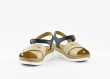 Ladies' sandals in beige and blue colour Thumb