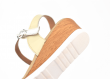 Ladies' sandals in beige and silver Thumb