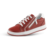 Детски спортни обувки с цип в червена напа Thumb 360 °