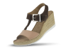 Ladies' brown sandals Thumb 360 °