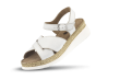 Ladies' white sandals Thumb 360 °