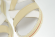 Ladies' sandals in white and beige Thumb