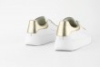 Ladies' sneakers in white and gold Thumb