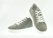 Ladies' sports shoes in gray suede leather Thumb