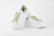 Ladies' sneakers in white and gold Thumb