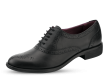 Дамски обувки с перфорация в черен цвят Thumb 360 °