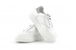 Ladies' sports shoes made in white and silver Thumb