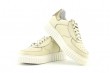 Ladies' sports shoes from beige leather Thumb