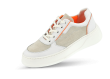 Ladies' sports shoes in white and orange colours Thumb 360 °