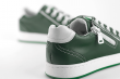 Kids' sneakers with laces and a zipper in green color Thumb