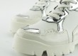 Ladies' sneakers in white and silver Thumb