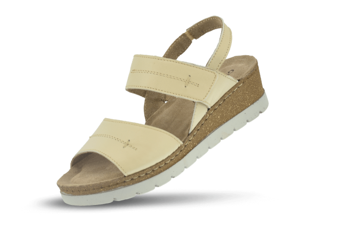 Ladies' beige sandals