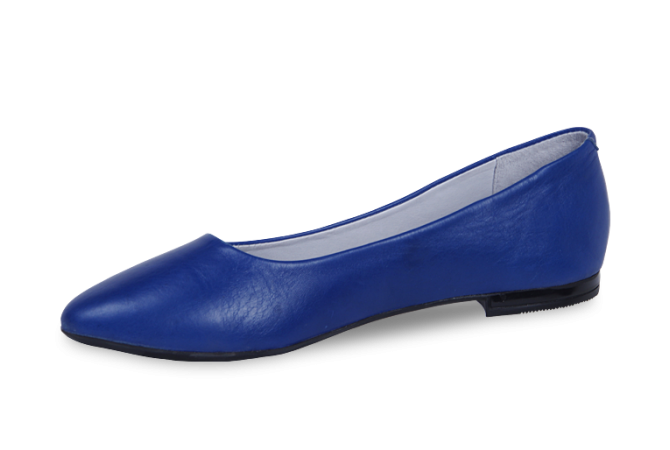 Dark blue lady ballerina flats