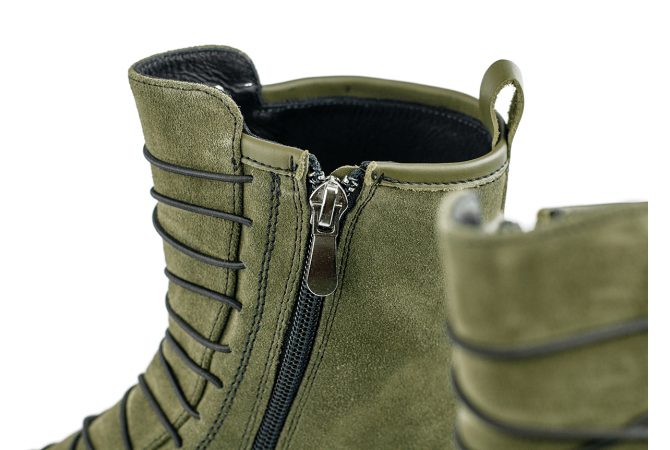 Ladies' sports boots in olive colour