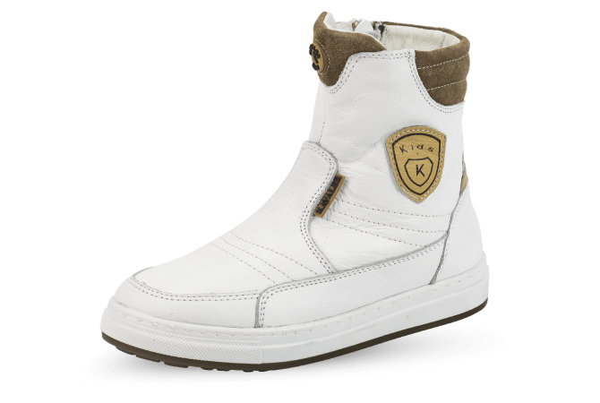 Kids'-teen boots in white beige color