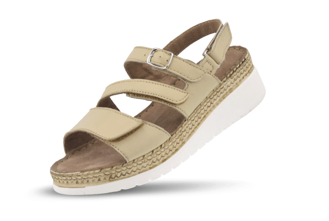 Ladies' beige sandals