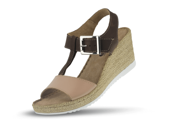 Ladies' brown sandals