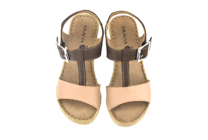 Ladies' brown sandals