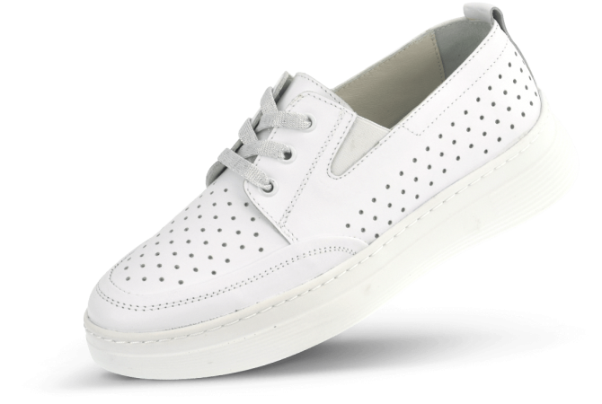 Ladies' everyday white shoes