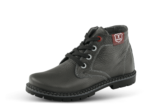 Children's boots from gray shagren