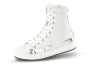 Детски спортни обувки в бял цвят и сребърна лента Цвят: Бял Цена: 60.20лв.