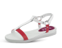 Дамски сандал в бял и червен цвят Color: Червен Price: 31.00BGN